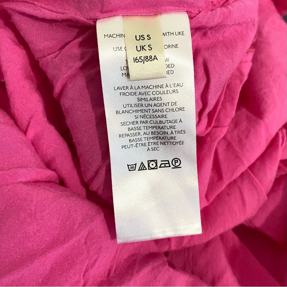 Anthropologie Maeve Madison Maxi Dress Size Small Pink Tie Back Elastic Waist - Picture 11 of 14